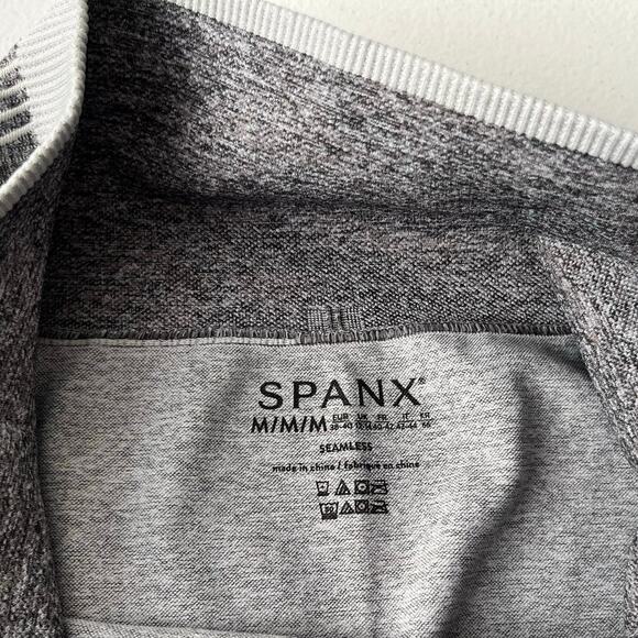 Spanx Seamless Sculpt Leggings Shapewear in Spacedye Cloudy Grey Medium NWT - Picture 6 of 13